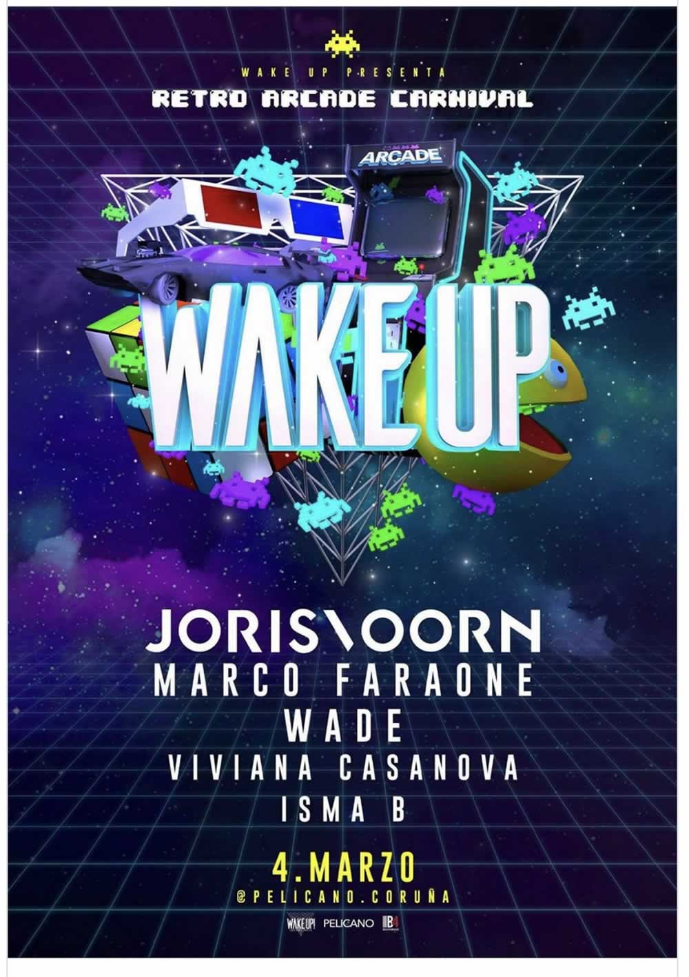 Wake Up Retro Arcade Carnival